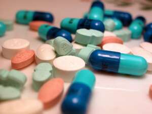 Various medication pills