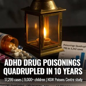 Poisoning from ADHD drugs soaring in Australia.